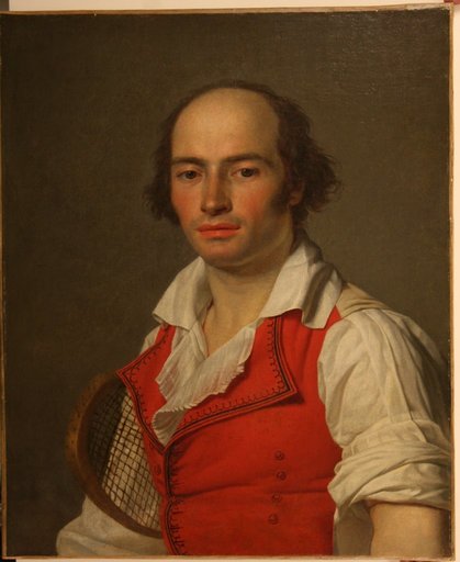 Portrait of a Tennis Player ca. 1792 Jean-Louis Laneuville 1748-1826  ***Portrait Available for Purchase*** ***Contact Gallery***   Arader Gallery, NY  